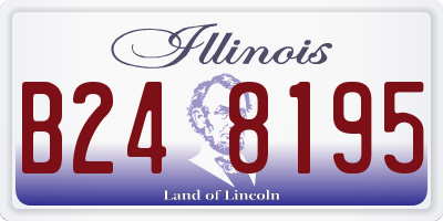 IL license plate B248195