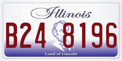 IL license plate B248196