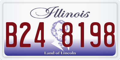 IL license plate B248198