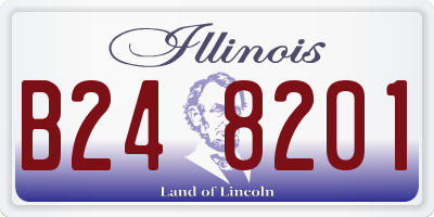 IL license plate B248201