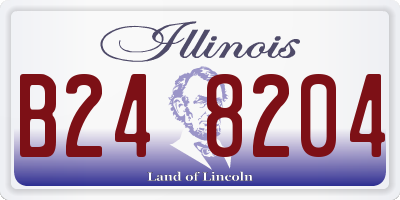 IL license plate B248204