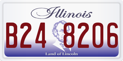 IL license plate B248206