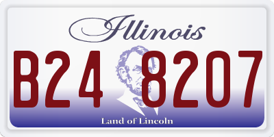 IL license plate B248207