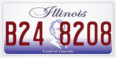 IL license plate B248208