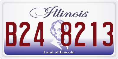 IL license plate B248213
