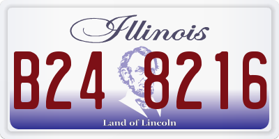 IL license plate B248216