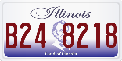 IL license plate B248218