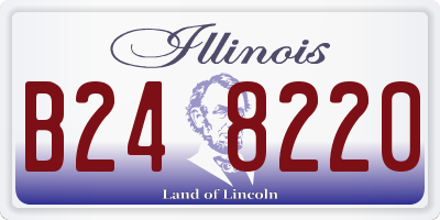 IL license plate B248220
