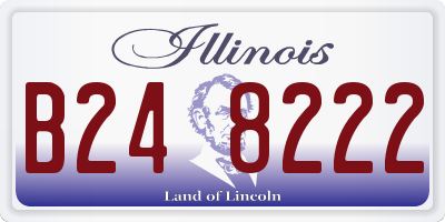 IL license plate B248222