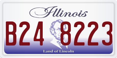 IL license plate B248223