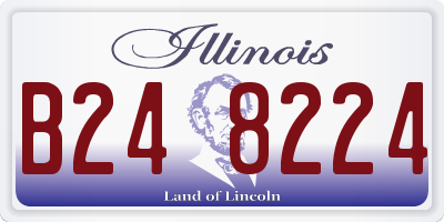 IL license plate B248224