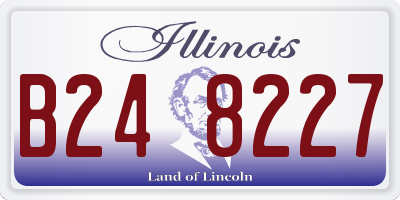 IL license plate B248227