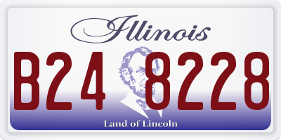 IL license plate B248228