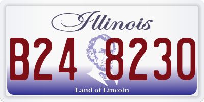 IL license plate B248230
