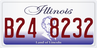 IL license plate B248232