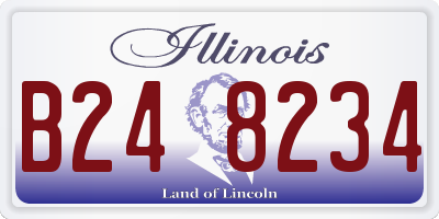 IL license plate B248234