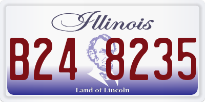 IL license plate B248235