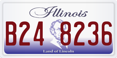 IL license plate B248236