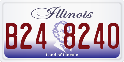 IL license plate B248240