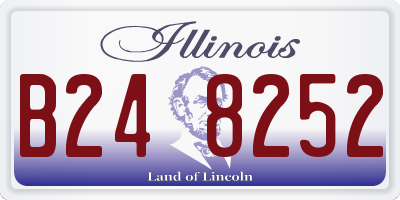 IL license plate B248252
