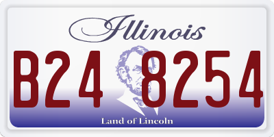 IL license plate B248254