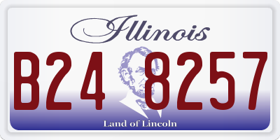 IL license plate B248257