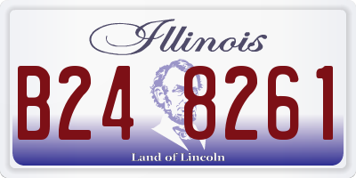 IL license plate B248261