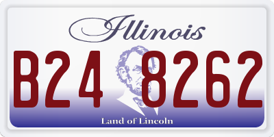 IL license plate B248262