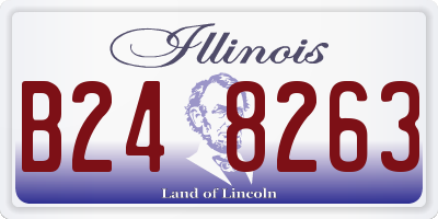 IL license plate B248263