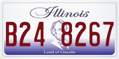 IL license plate B248267