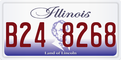 IL license plate B248268
