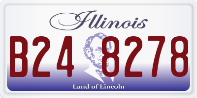 IL license plate B248278