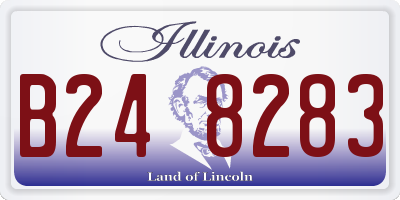IL license plate B248283