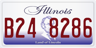 IL license plate B248286