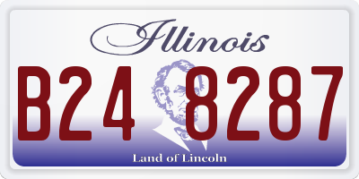 IL license plate B248287