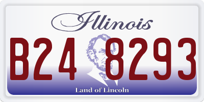 IL license plate B248293