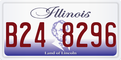 IL license plate B248296