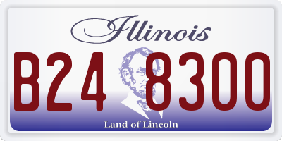 IL license plate B248300
