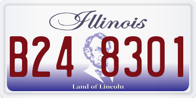 IL license plate B248301