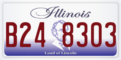 IL license plate B248303