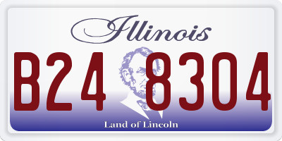 IL license plate B248304