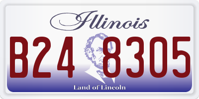 IL license plate B248305