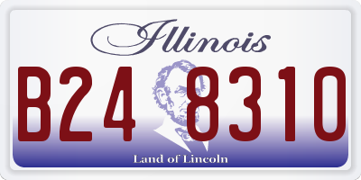 IL license plate B248310