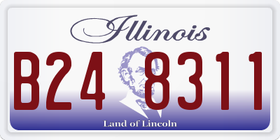 IL license plate B248311