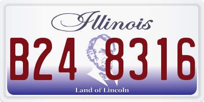 IL license plate B248316