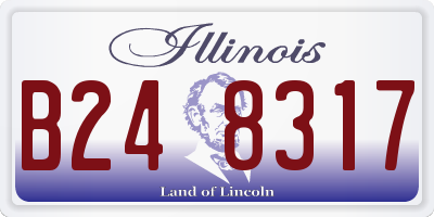 IL license plate B248317