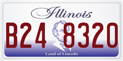 IL license plate B248320