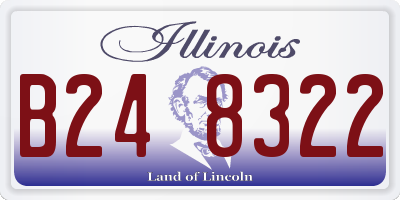 IL license plate B248322
