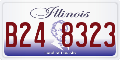 IL license plate B248323