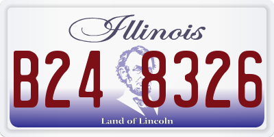 IL license plate B248326